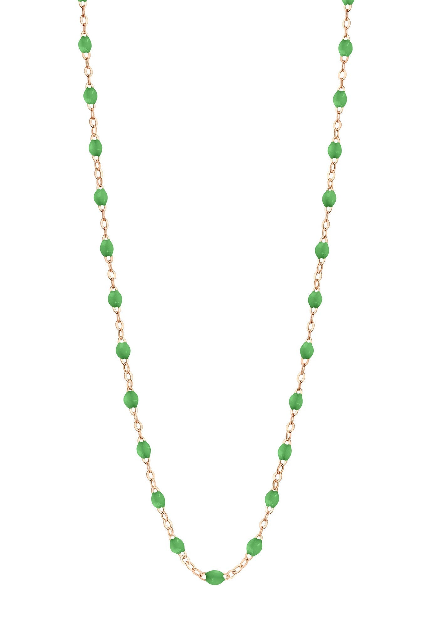 GIGI CLOZEAU-Classic Gigi Necklace - 16.5in - Green-RG/GREEN