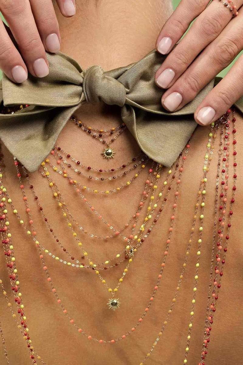 GIGI CLOZEAU-Classic Gigi Necklace - 16.5in - Rust-RUST