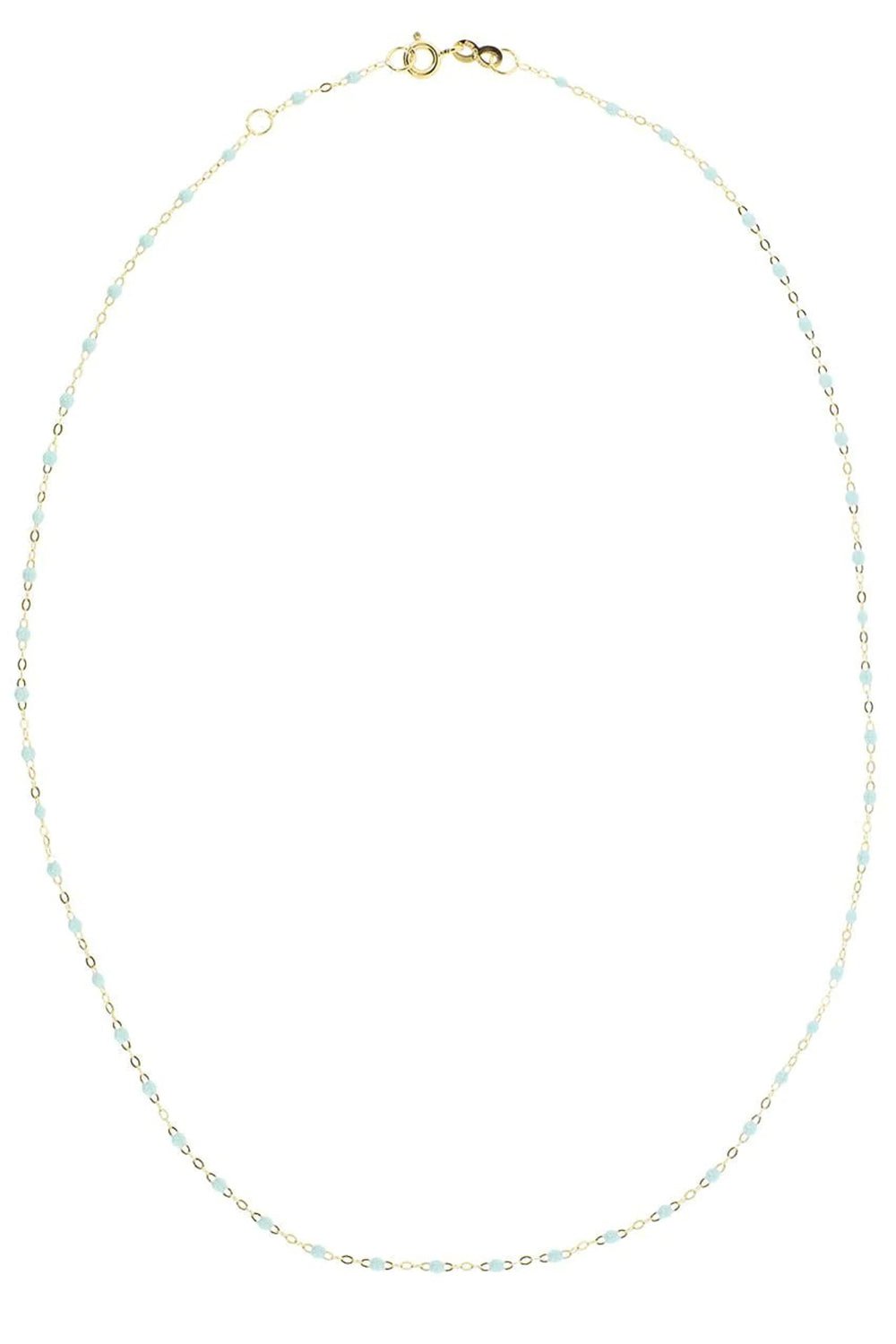 GIGI CLOZEAU-Classic Gigi Necklace - 16.5in - Baby Blue-YG/BBLU