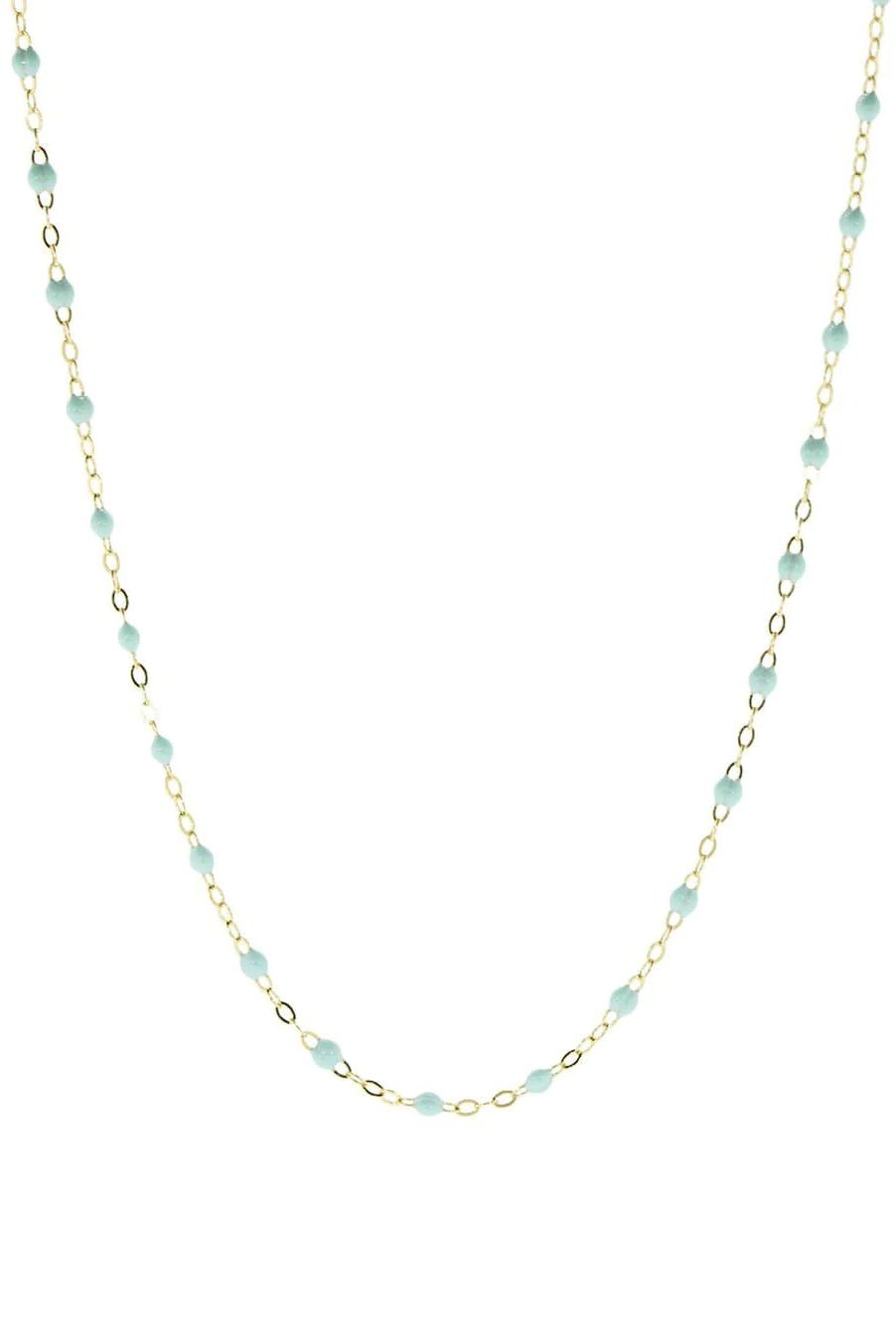 GIGI CLOZEAU-Classic Gigi Necklace - 16.5in - Baby Blue-YG/BBLU