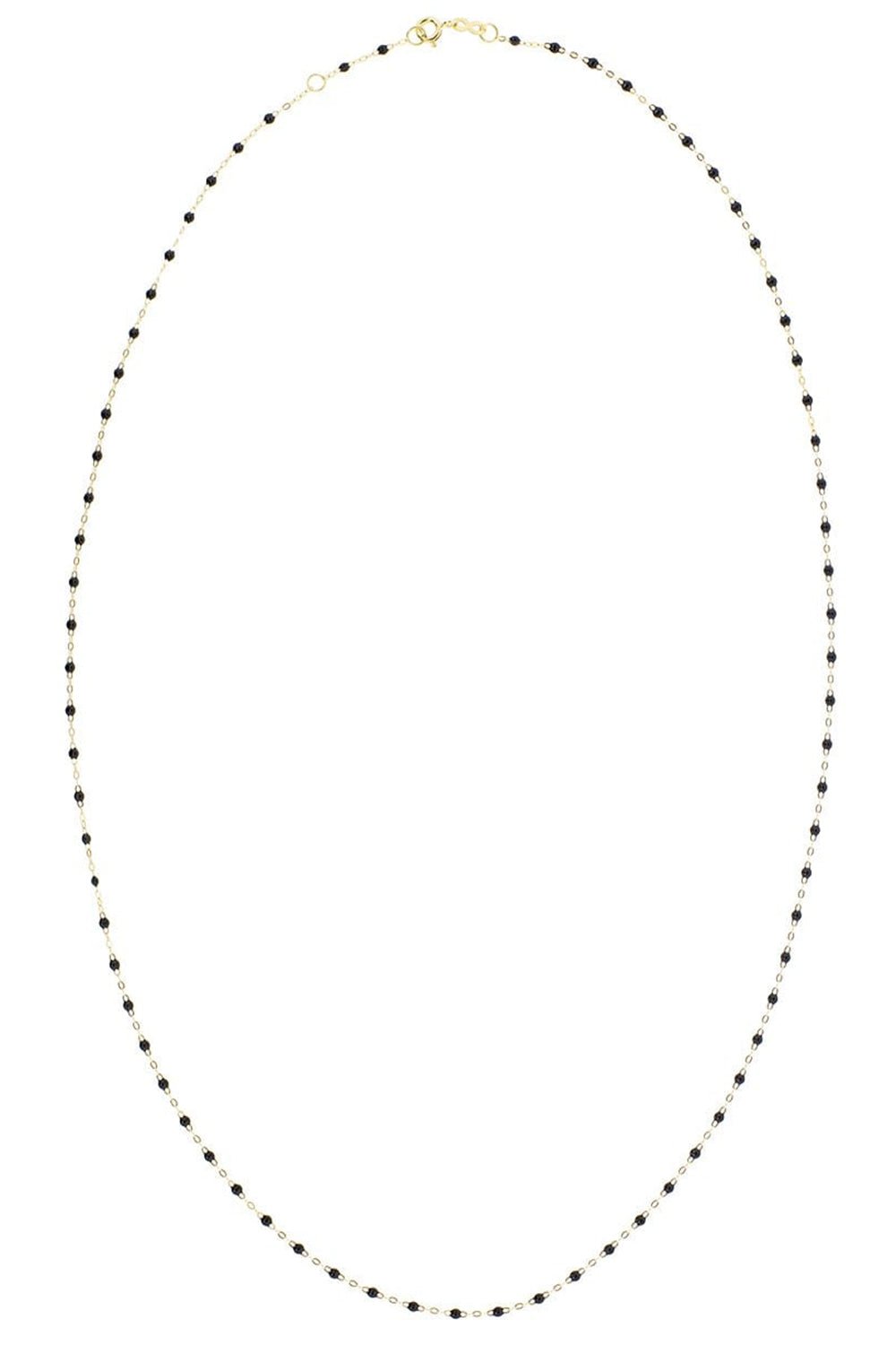 GIGI CLOZEAU-Classic Gigi Sautoir Necklace - 24in - Black-YG/BLK