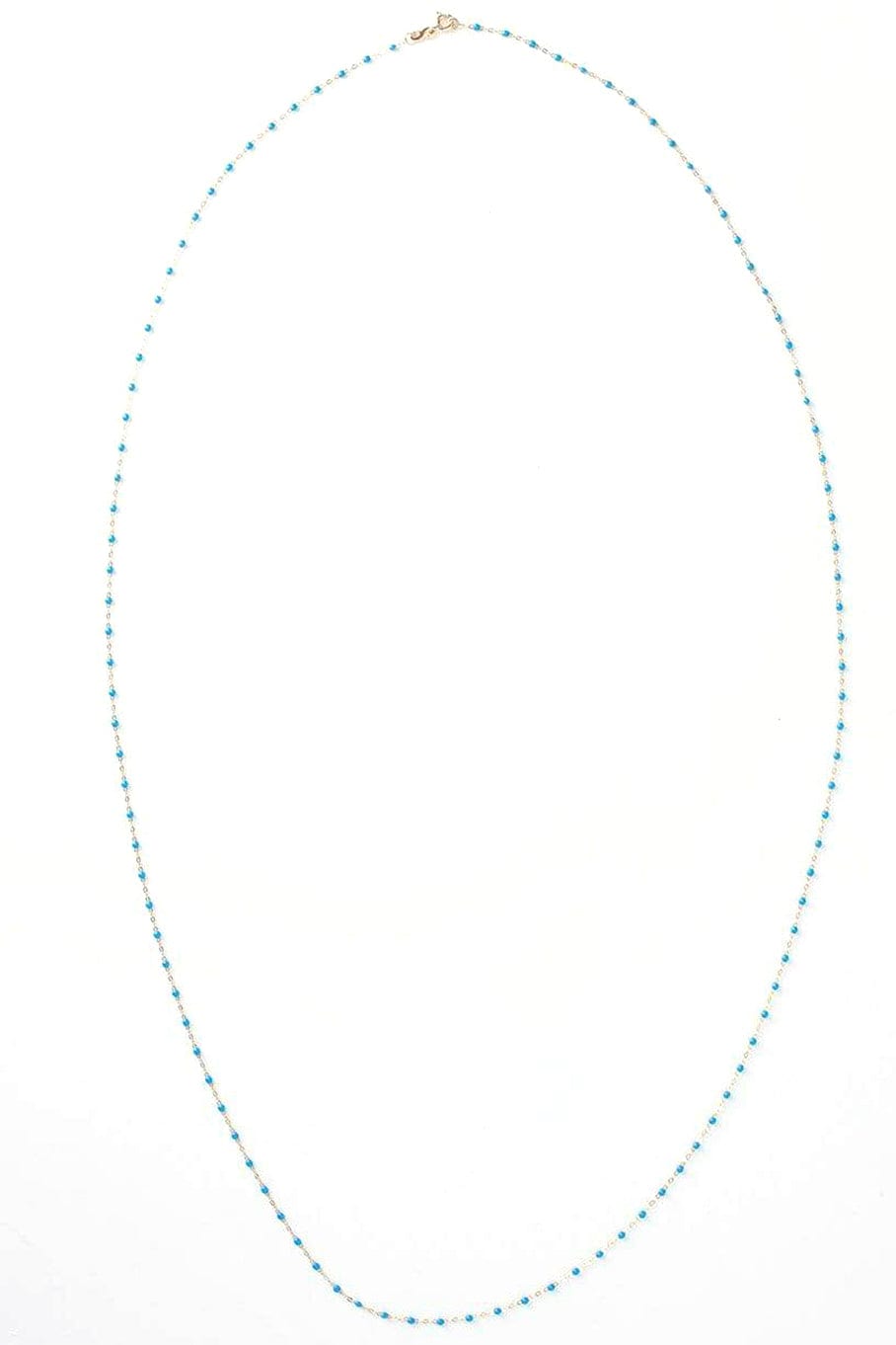 GIGI CLOZEAU-Classic Gigi Necklace - 34in - Blue-YG/BLUE
