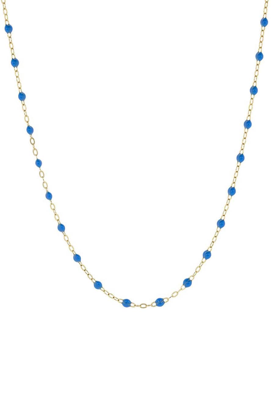 GIGI CLOZEAU-Classic Gigi Necklace - 34in - Blue-YG/BLUE
