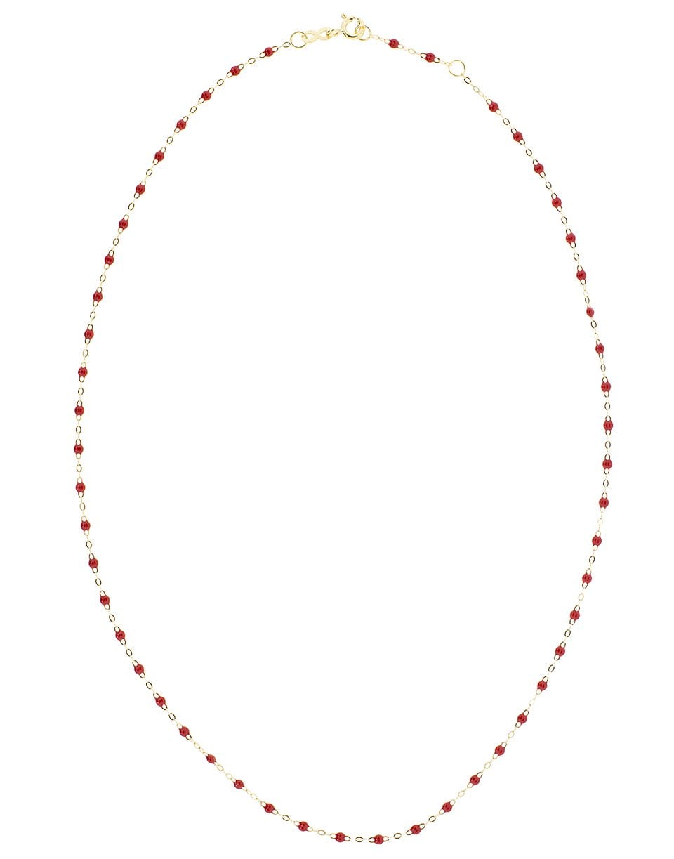GIGI CLOZEAU-Classic Gigi Necklace - 16.5in - Bordeaux-YG/BORD