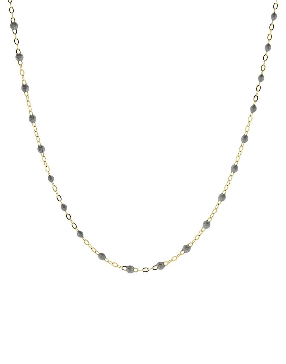 GIGI CLOZEAU-Classic Gigi Necklace - 16.5in - Grey-YG/GREY
