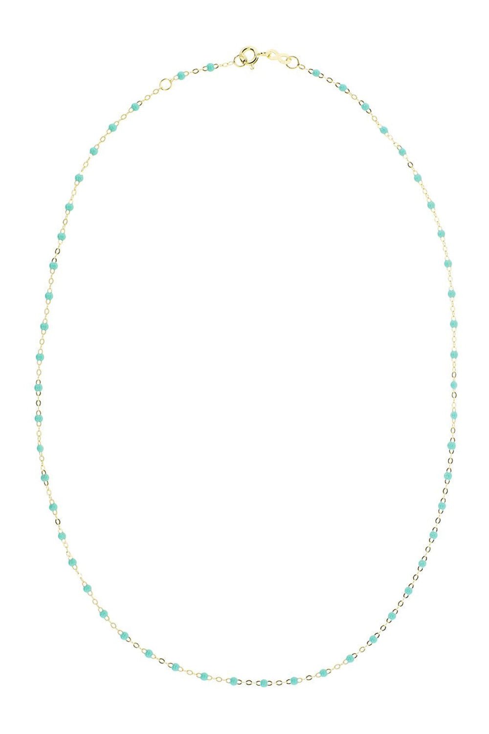 GIGI CLOZEAU-Classic Gigi Necklace - 16.5in - Jade-YG/JADE
