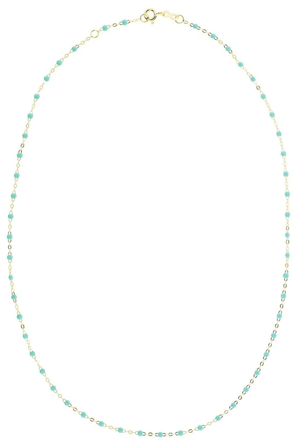 GIGI CLOZEAU-Classic Gigi Necklace - 16.5in - Lagoon-YG/LAGN