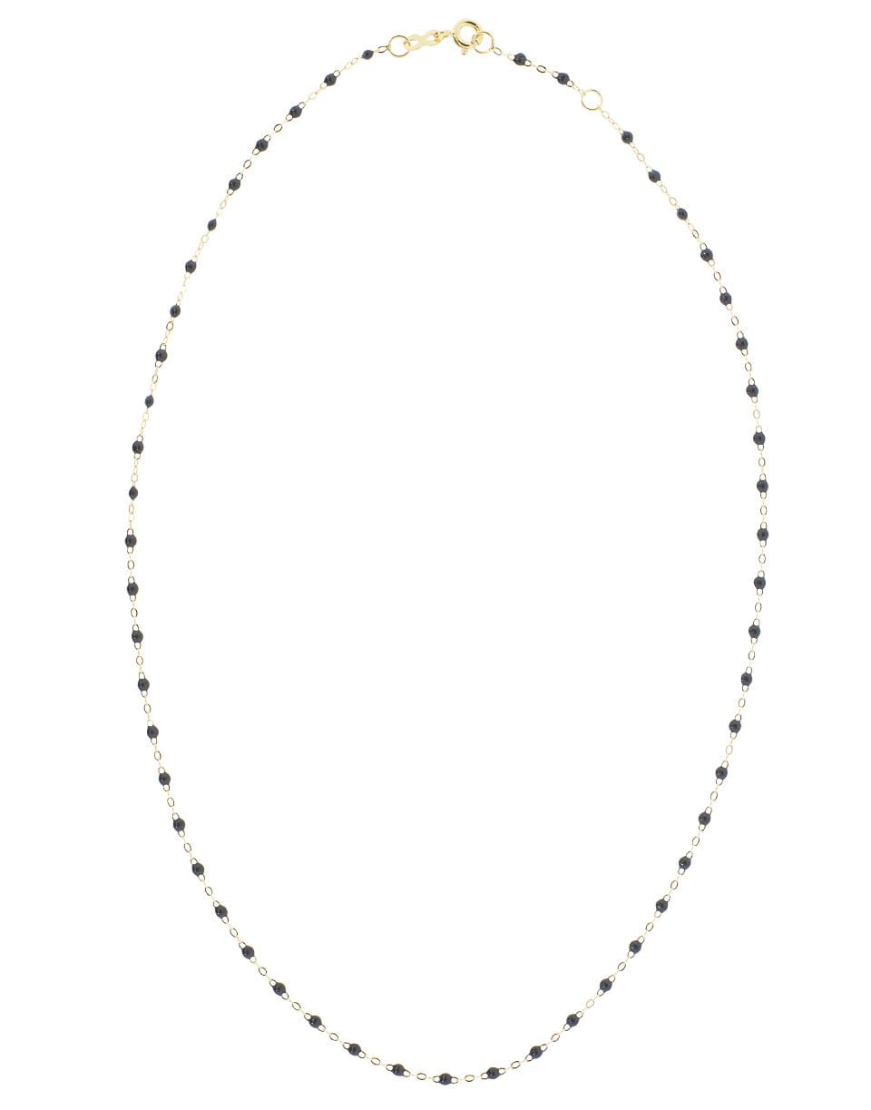 GIGI CLOZEAU-Lapis Bead Classic Gigi Necklace-YG/LAPIS