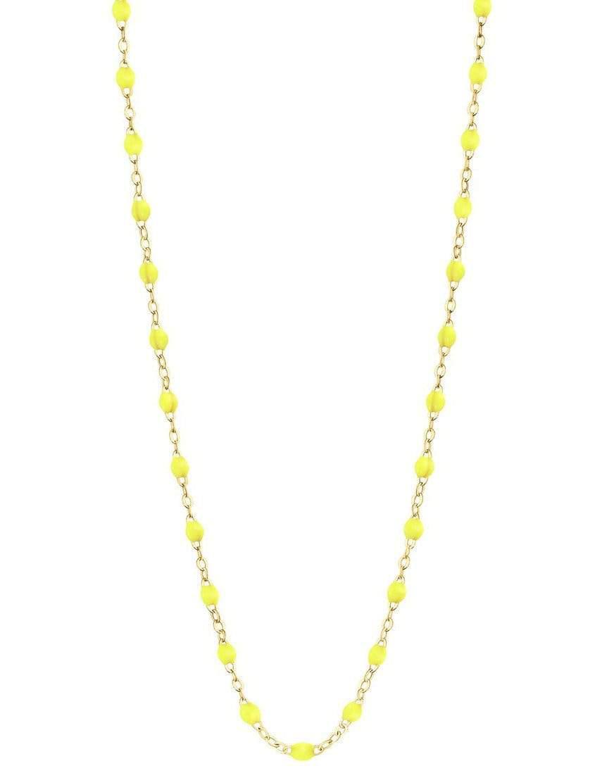 GIGI CLOZEAU-Classic Gigi Necklace - 16.5in - Lime-YG/LIME