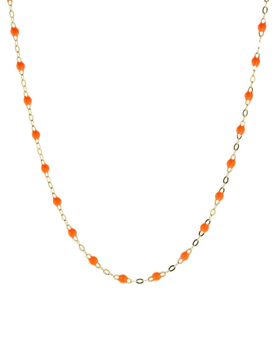 GIGI CLOZEAU-Classic Gigi Necklace - 16.5in - Orange-YG/ORNG