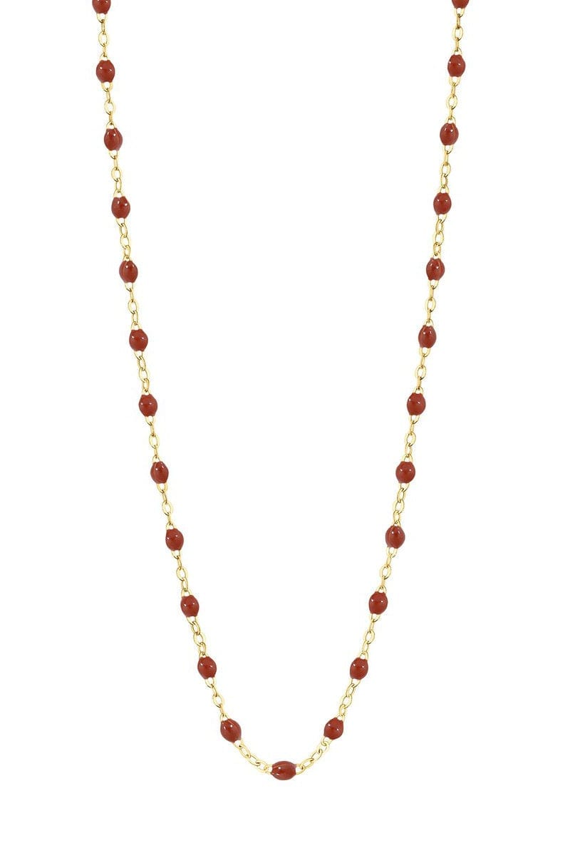 GIGI CLOZEAU-Classic Gigi Necklace - 16.5in - Rust-YG/RUST