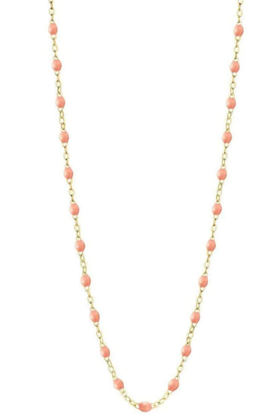 GIGI CLOZEAU-Classic Gigi Necklace - 19.7in - Saumon-YG/SLMN