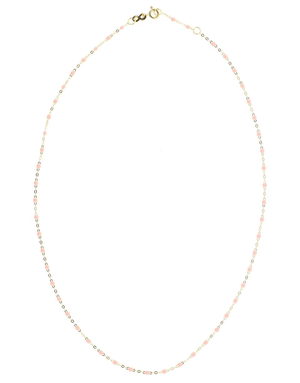 GIGI CLOZEAU-Salmon Bead Classic Gigi 20in Necklace-YG/SLMN