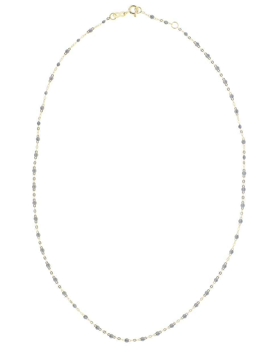 GIGI CLOZEAU-Silver Bead Classic Gigi 20in Necklace-YG/SLVR