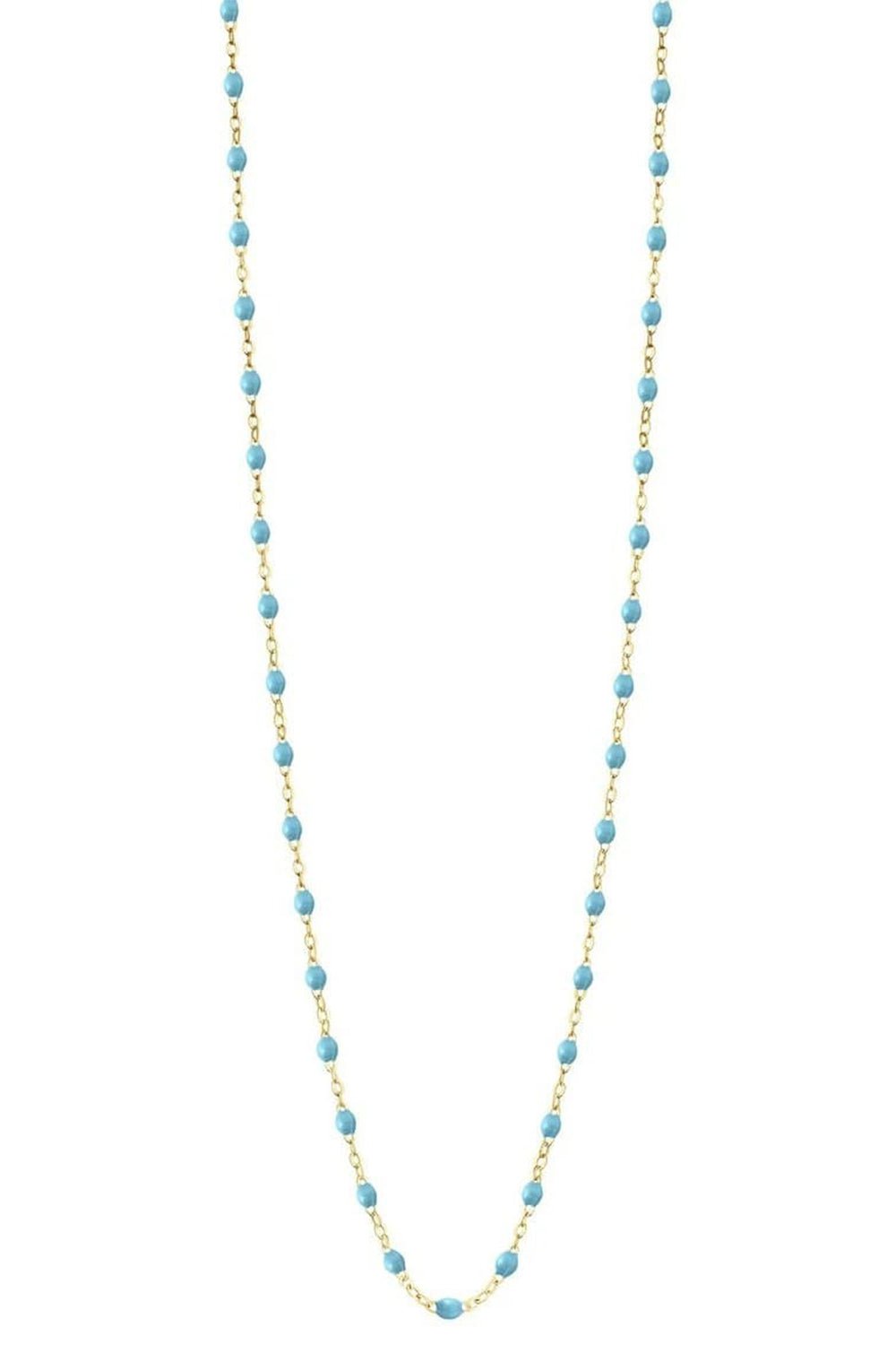 GIGI CLOZEAU-Classic Gigi Necklace - 24in - Turquoise-YG/TURQ