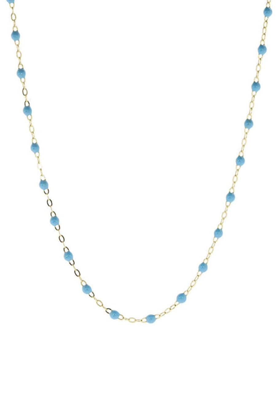 GIGI CLOZEAU-Classic Gigi Necklace - 16.5in - Turquoise-YG/TURQ