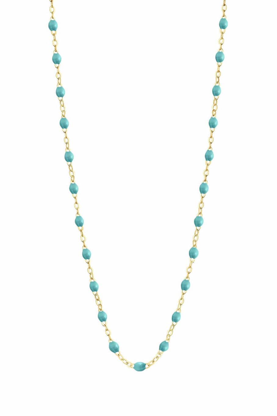 GIGI CLOZEAU-Classic Gigi Necklace - 16.5in - Turquoise-YG/TURQ