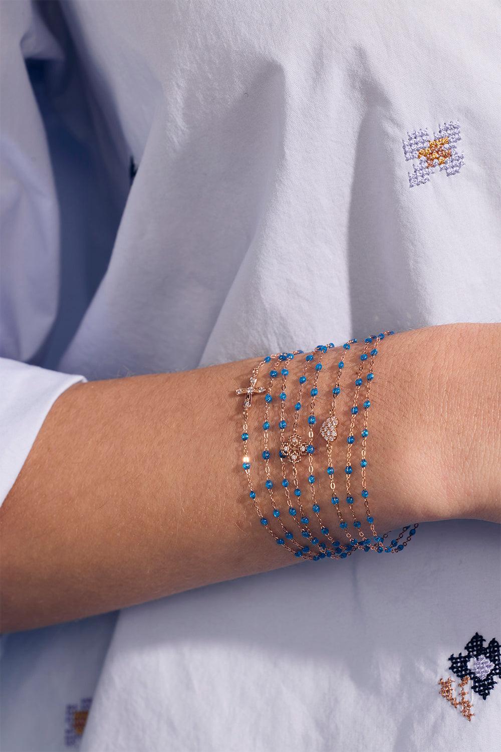 Azurite Classic Gig Bracelet - Yellow Gold-AZURITE-6.7-JEWELRYFINE JEWELBRACELET O-GIGI CLOZEAU