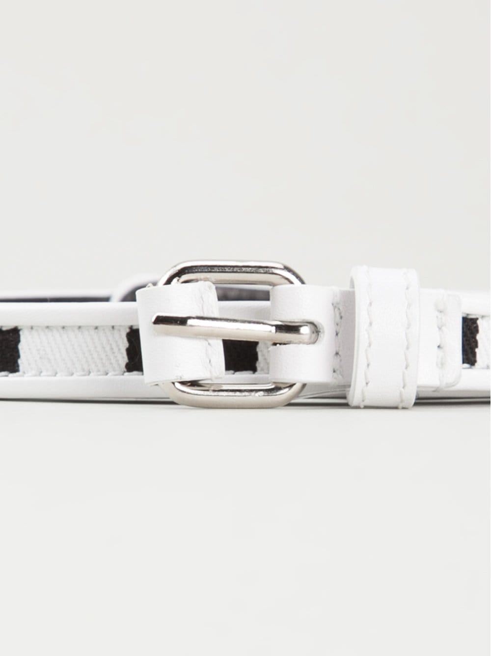 GIVENCHY-Triple Wrap Striped Belt-