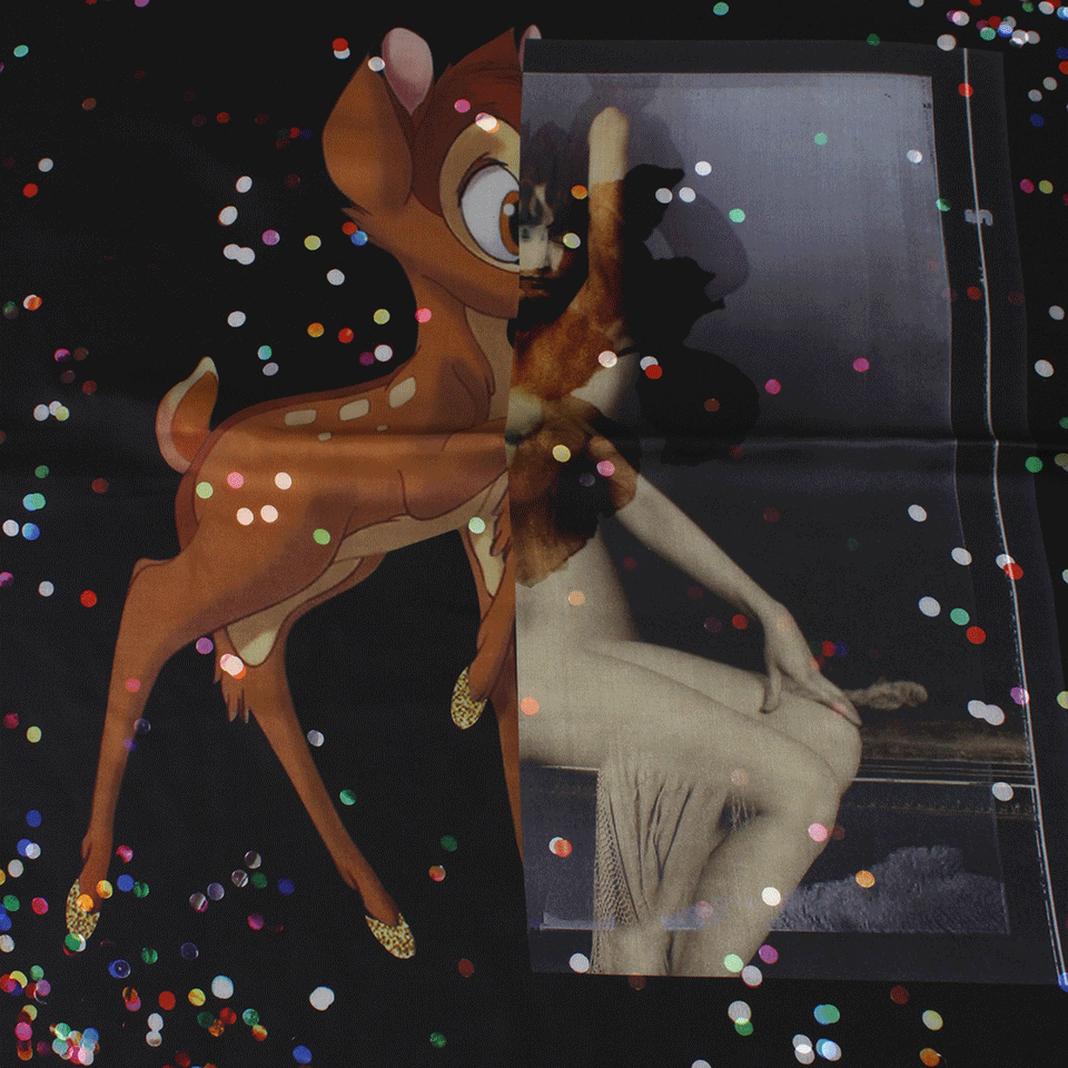 GIVENCHY-Bambi And Pailettes Scarf-BLACK