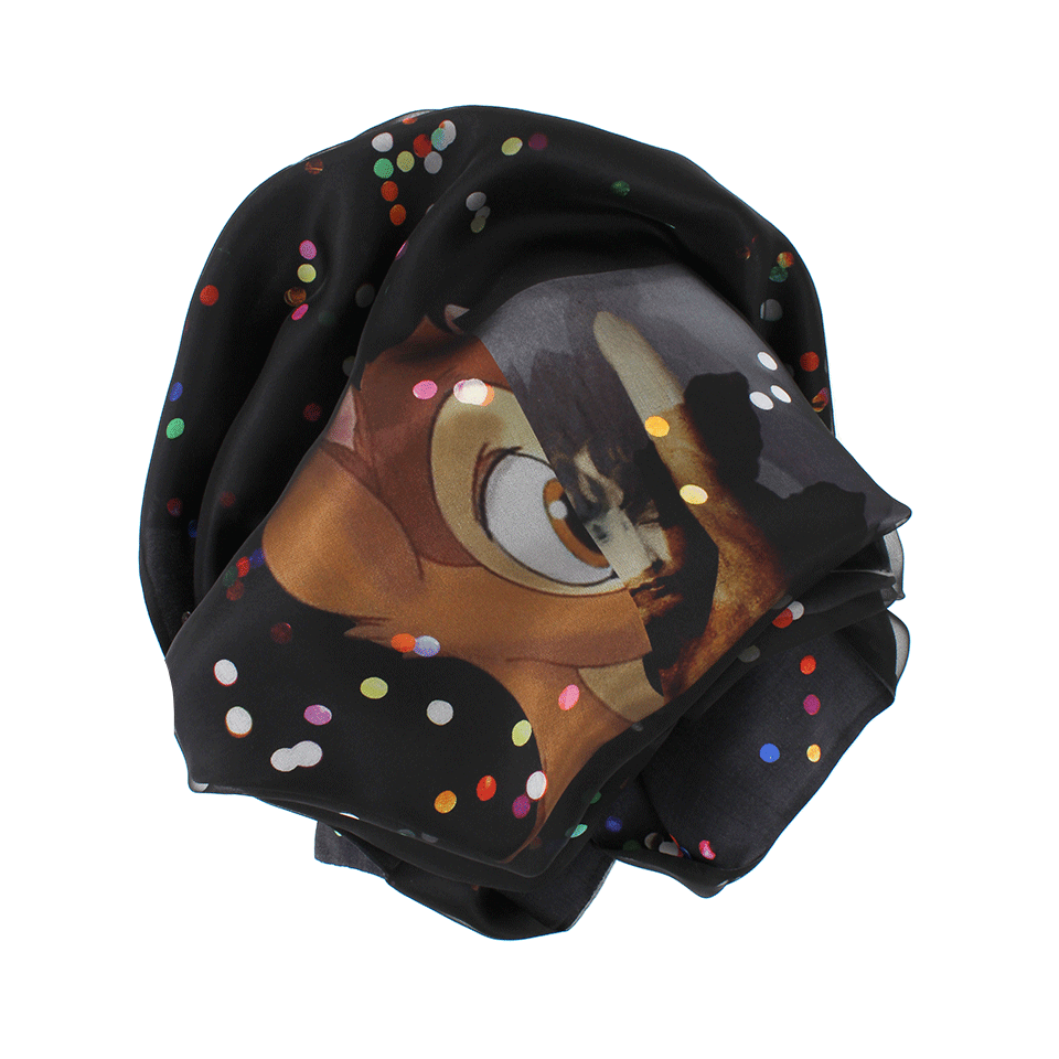 GIVENCHY-Bambi And Pailettes Scarf-BLACK