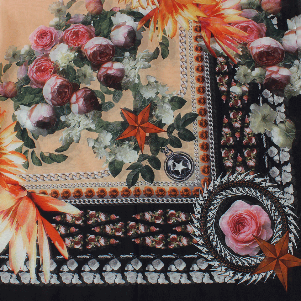 GIVENCHY-Roses And Chains Scarf-