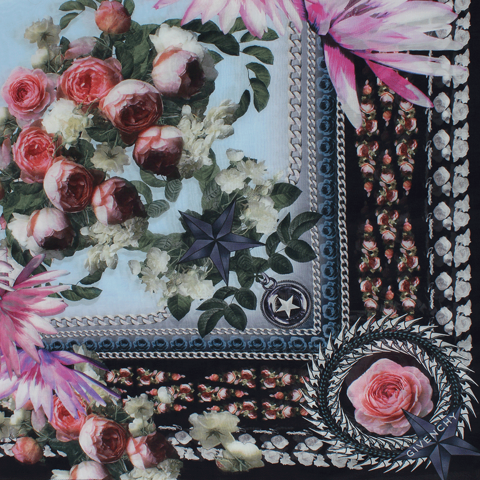 GIVENCHY-Roses And Chains Scarf-