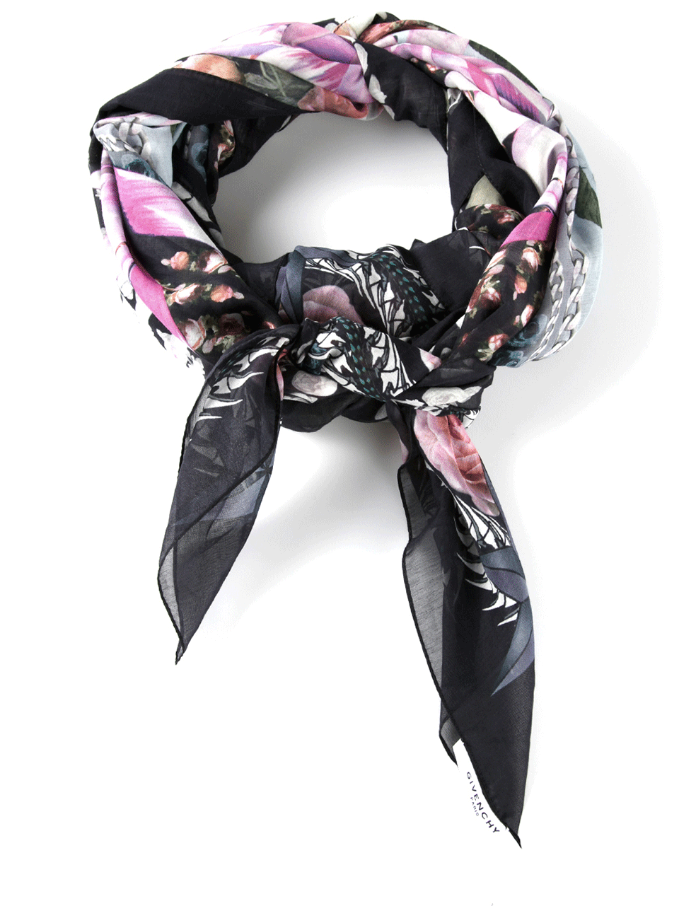 GIVENCHY-Roses And Chains Scarf-