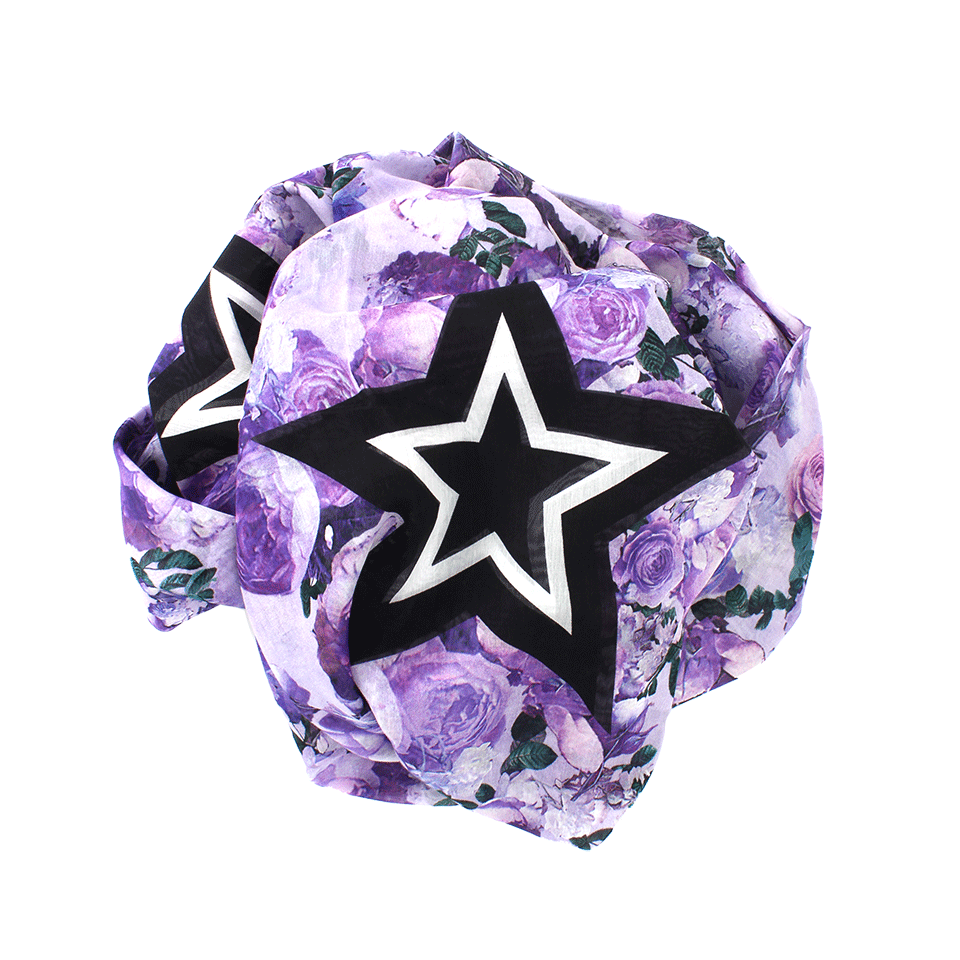 GIVENCHY-Roses And Stars Scarf-