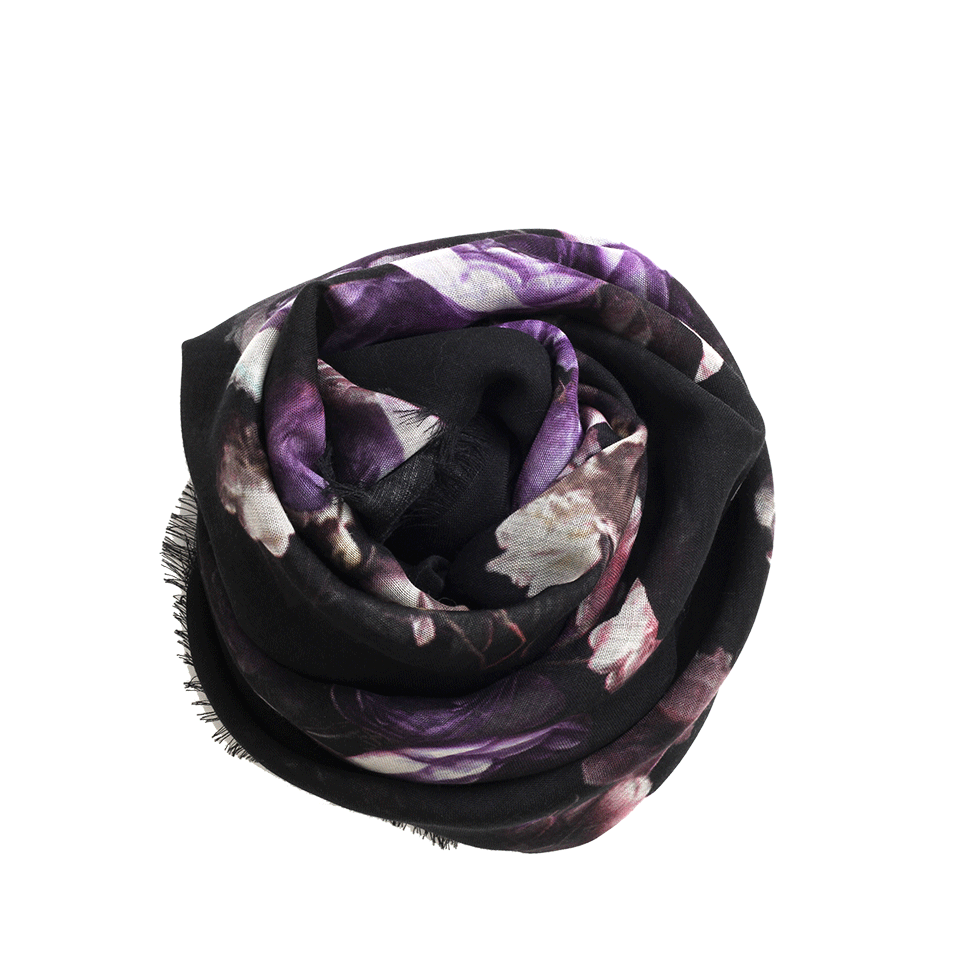GIVENCHY-Flower Bouquet Scarf-LILAC