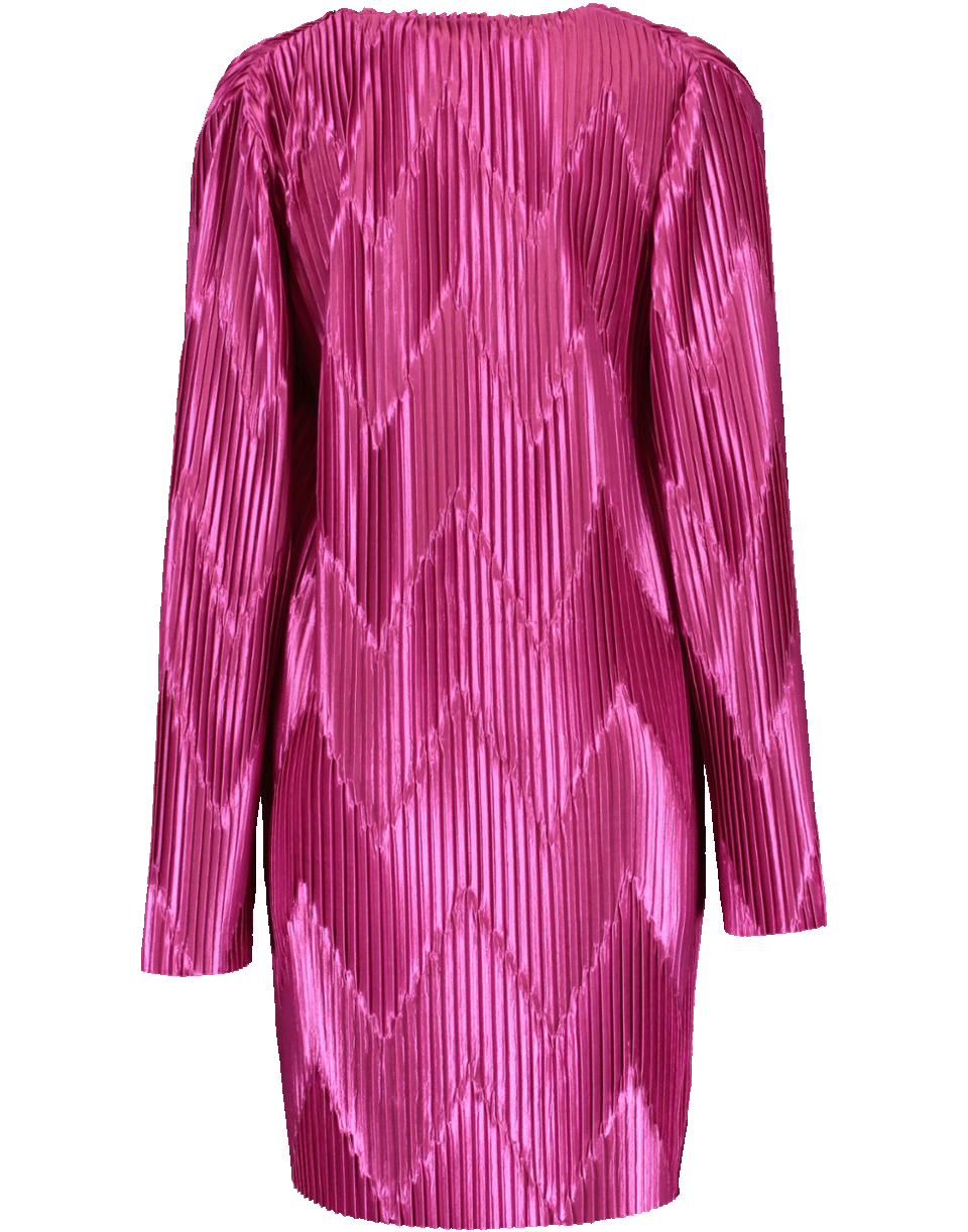 GIVENCHY-Zig-Zag Plisse Dress-