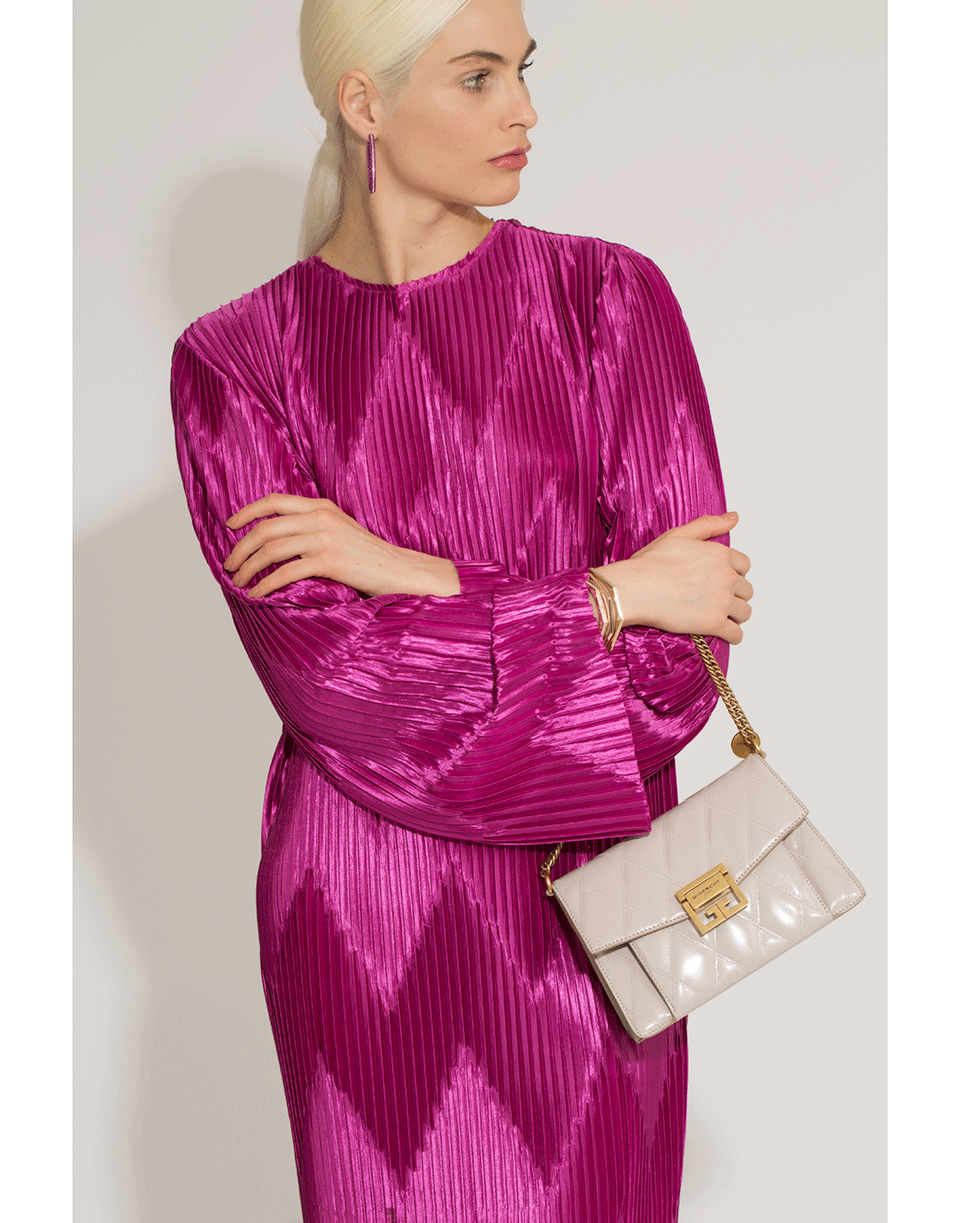 GIVENCHY-Zig-Zag Plisse Dress-