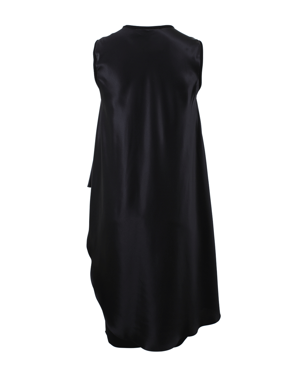GIVENCHY-Satin Overlay Dress-