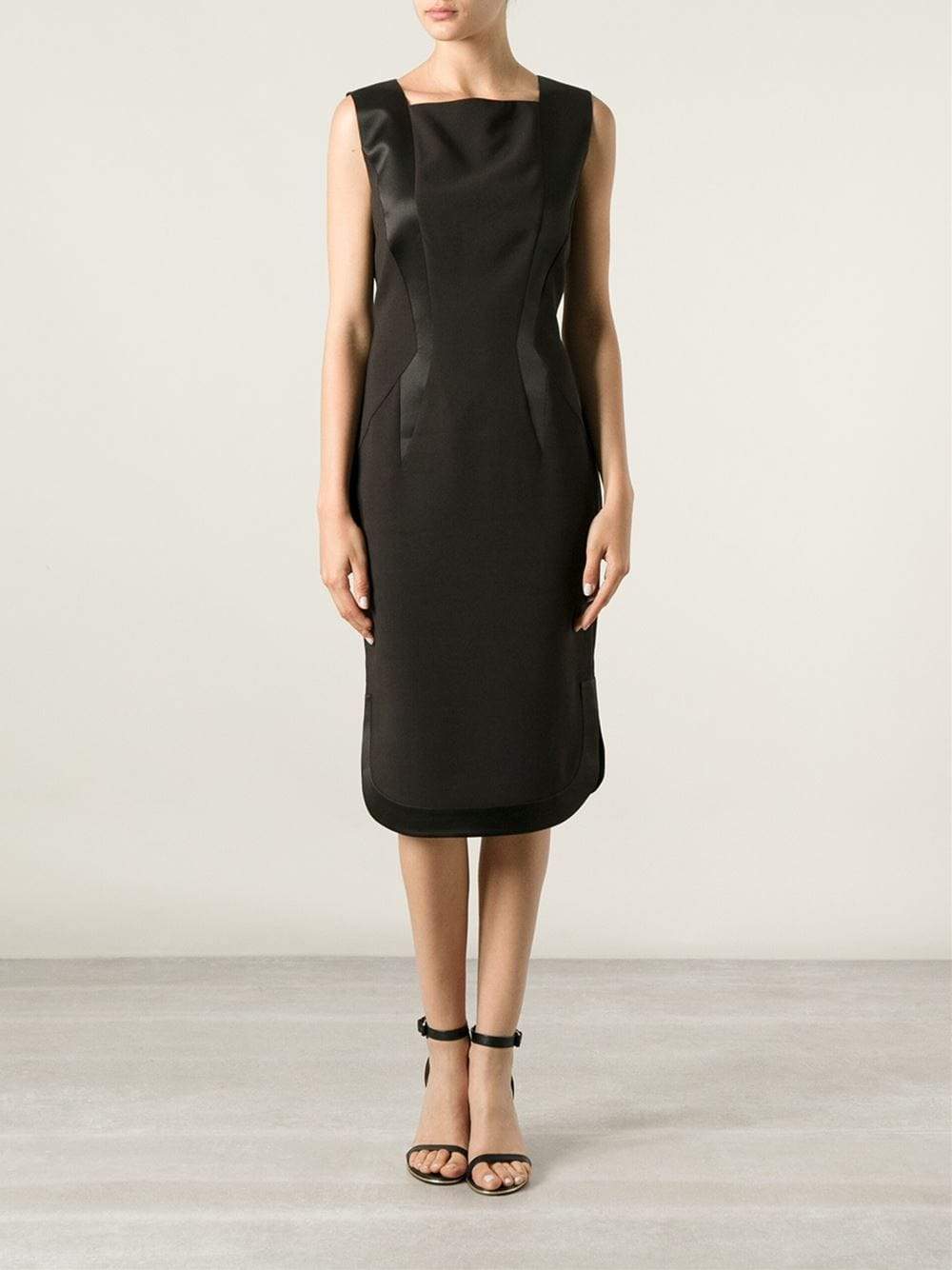 GIVENCHY-Fitted Dress With Satin Details-