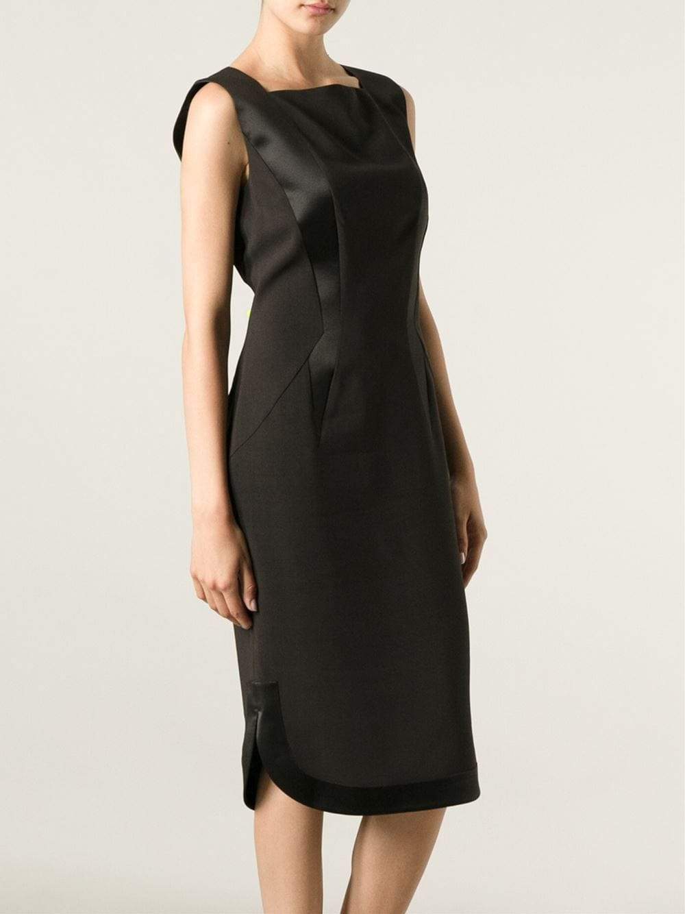 GIVENCHY-Fitted Dress With Satin Details-