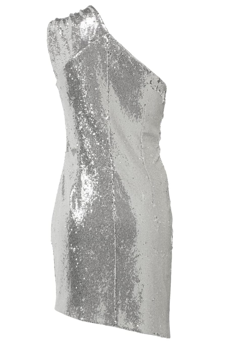 GIVENCHY-One Shoulder Sequin Mini Dress-