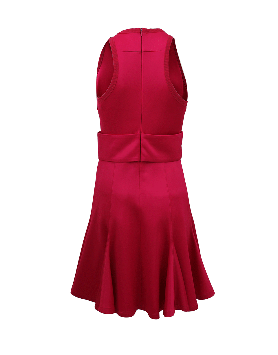 GIVENCHY-Racer Back Flounce Dress-FUSCHIA