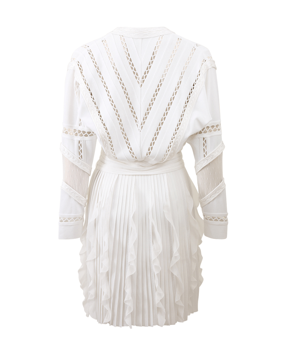 GIVENCHY-Lace Knit Dress-WHITE