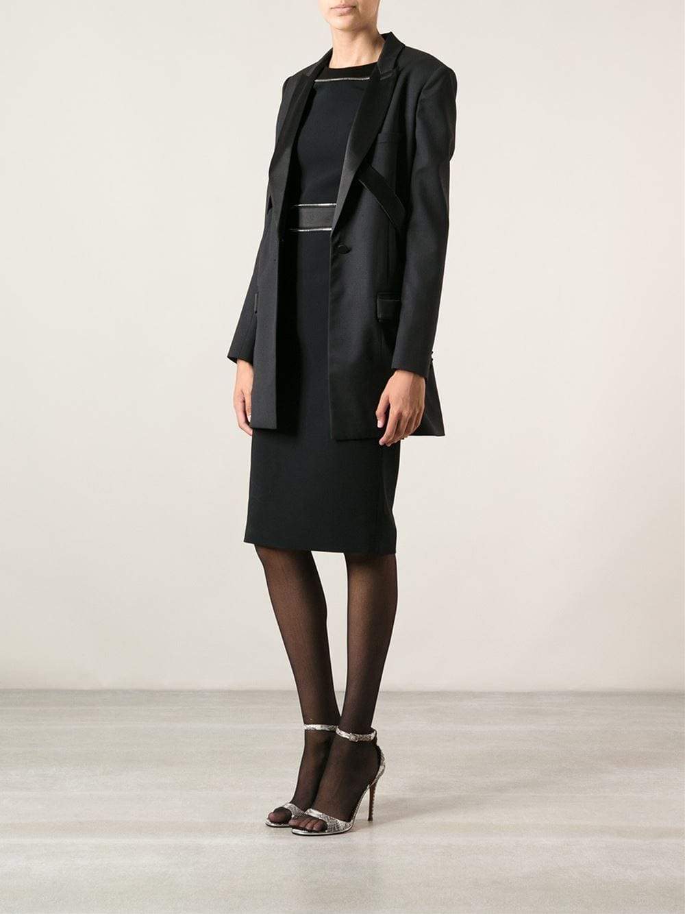 GIVENCHY-Long Tuxedo Blazer-