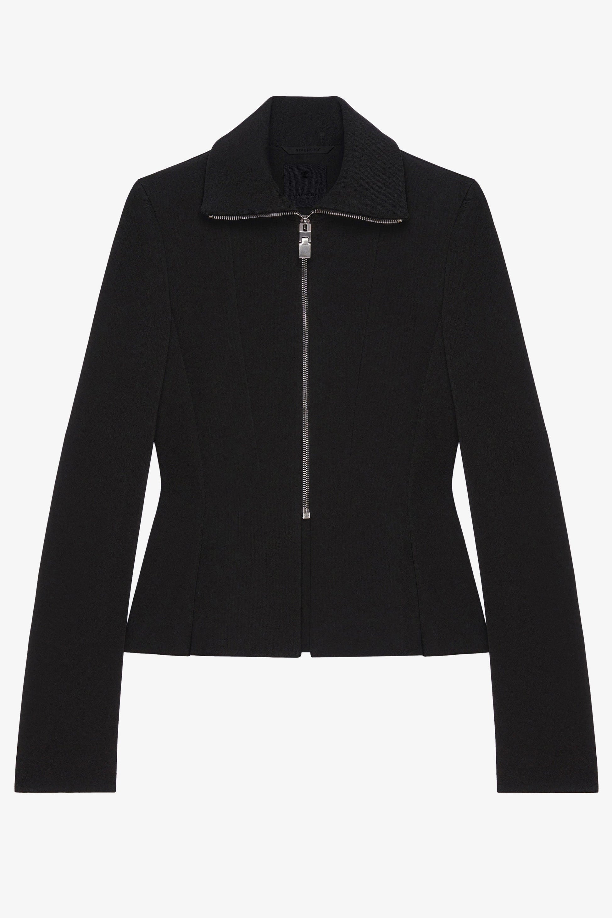 GIVENCHY-High Collar Zipped Jacket-