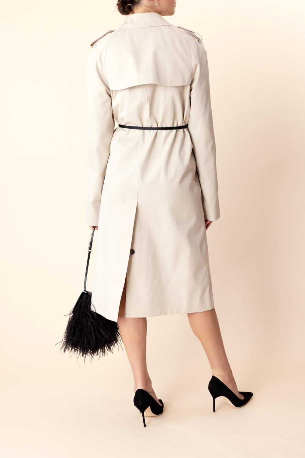 GIVENCHY-Voyou Trench Coat-EGGSHELL