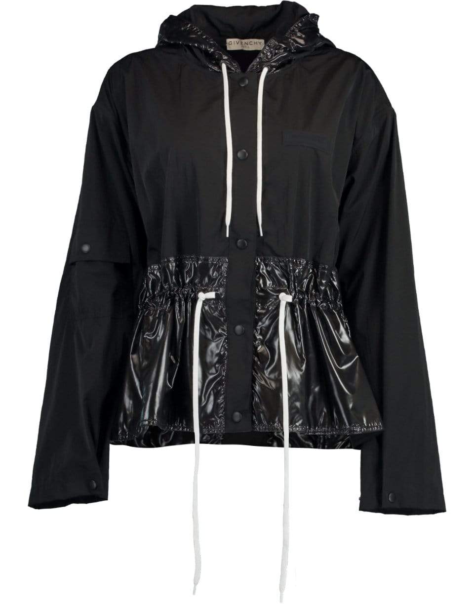 GIVENCHY-Gathered Branded Windbreaker-