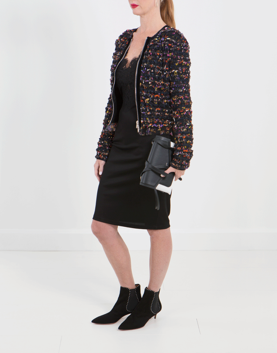 GIVENCHY-Pansy Print Tulle Jacket-