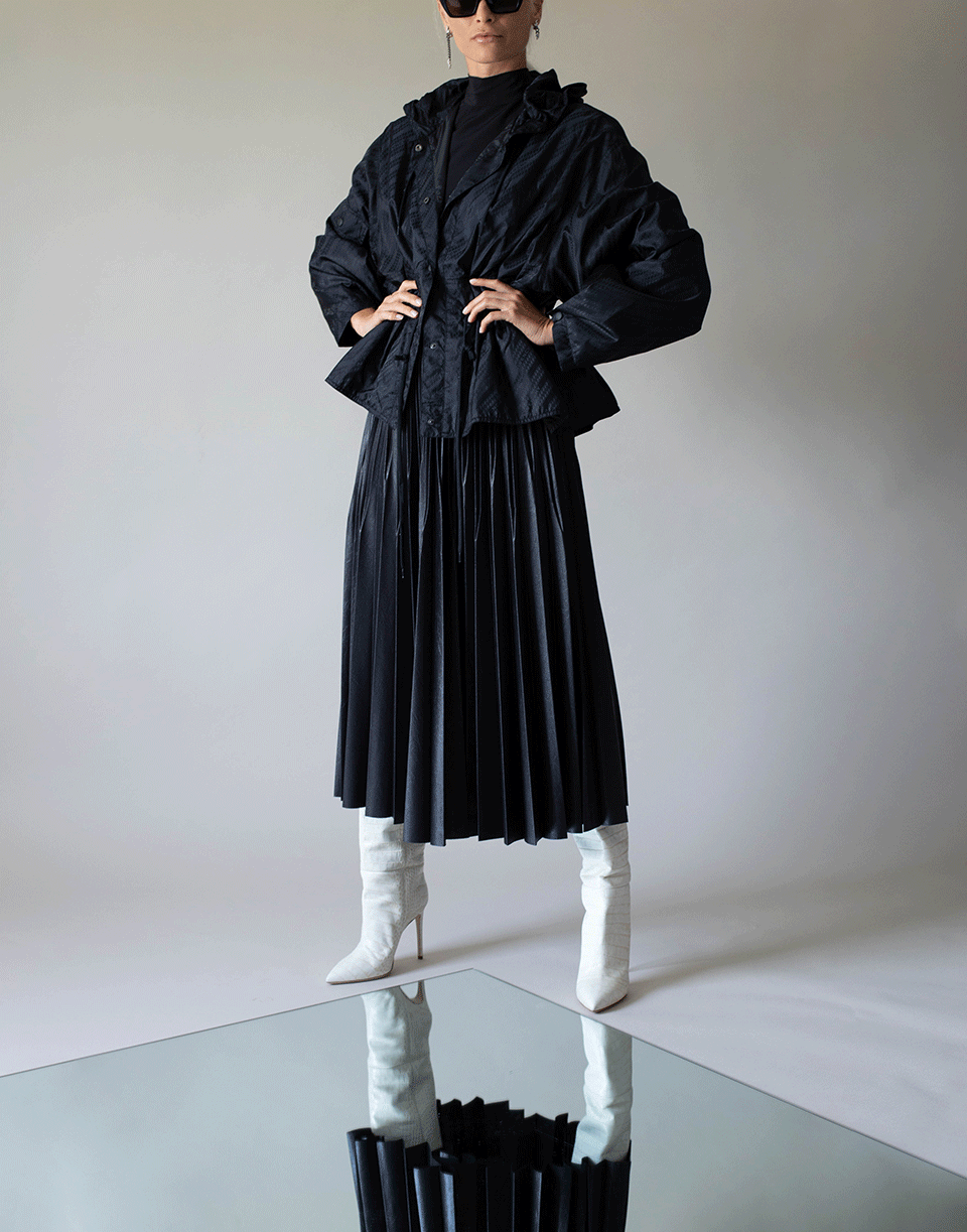 GIVENCHY-Gathered Logo Windbreaker-