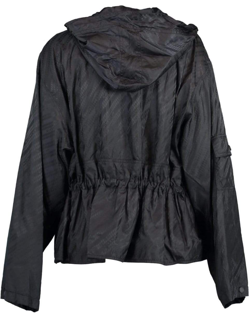 GIVENCHY-Gathered Logo Windbreaker-