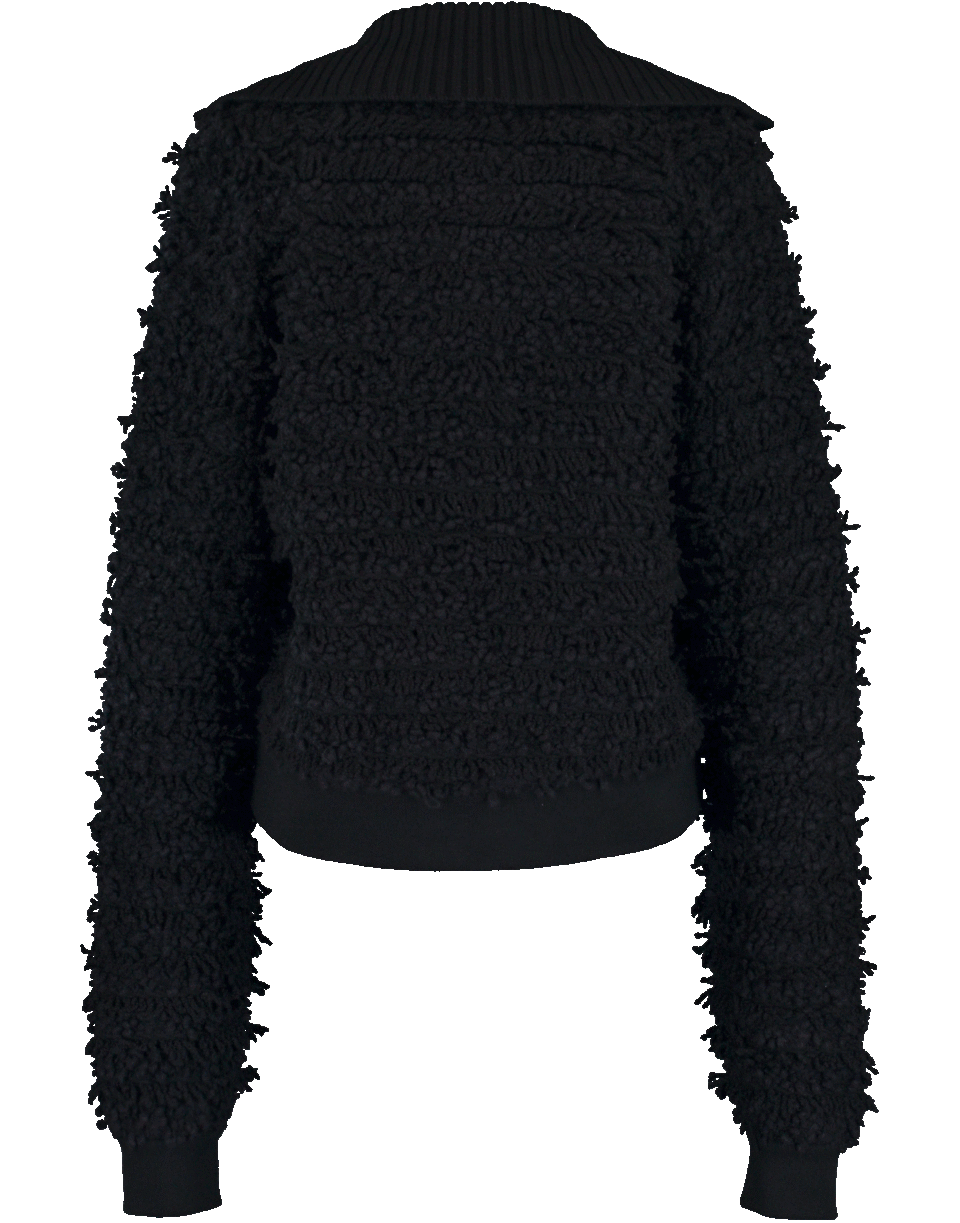 GIVENCHY-Knit Zip Up Jacket-