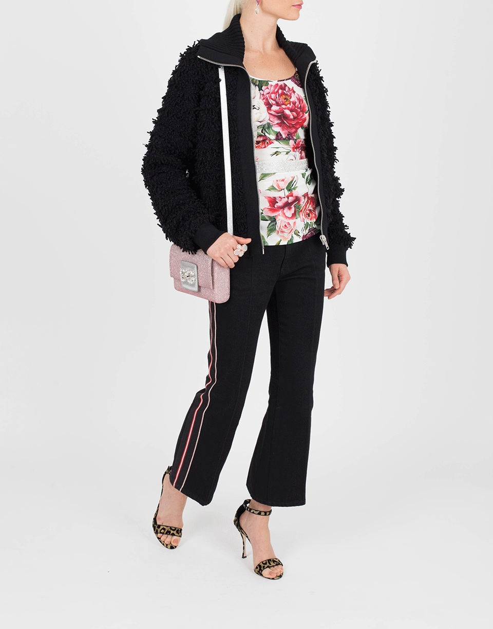 GIVENCHY-Knit Zip Up Jacket-