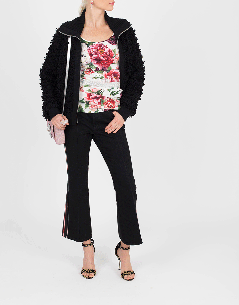 GIVENCHY-Knit Zip Up Jacket-