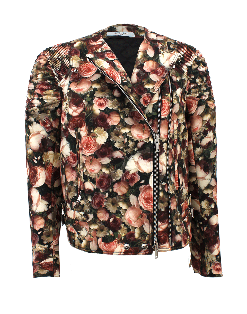 GIVENCHY-Asymmetrical Biker Jacket-MULTI