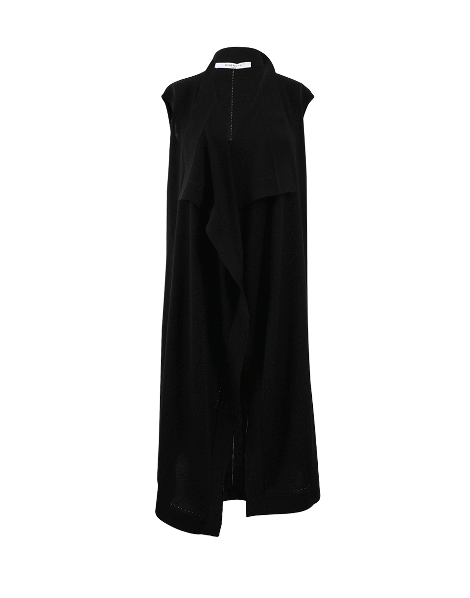 GIVENCHY-Drape Front Vest-
